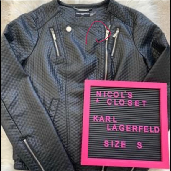 Karl Lagerfeld leather jacket - Picture 4 of 4
